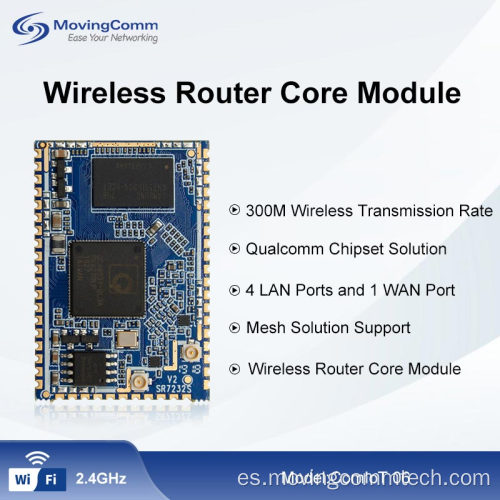 1wan 4lan 802.11b/g/n 300mbps módulo de orificio de estampilla inalámbrica